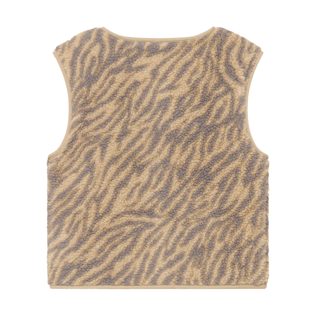Daily7 Teddy Gilet Animal Ginger Root