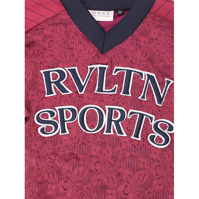 Looxs 10sixteen lace Tee Ruby red