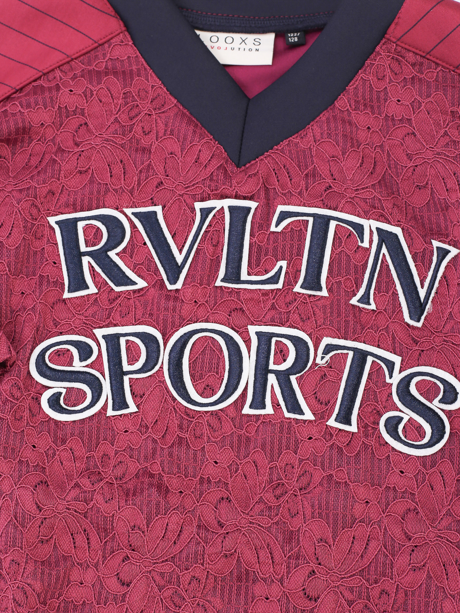 Looxs 10sixteen lace Tee Ruby red