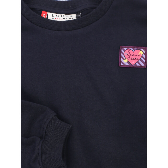 Looxs Little interlock sweater night blue
