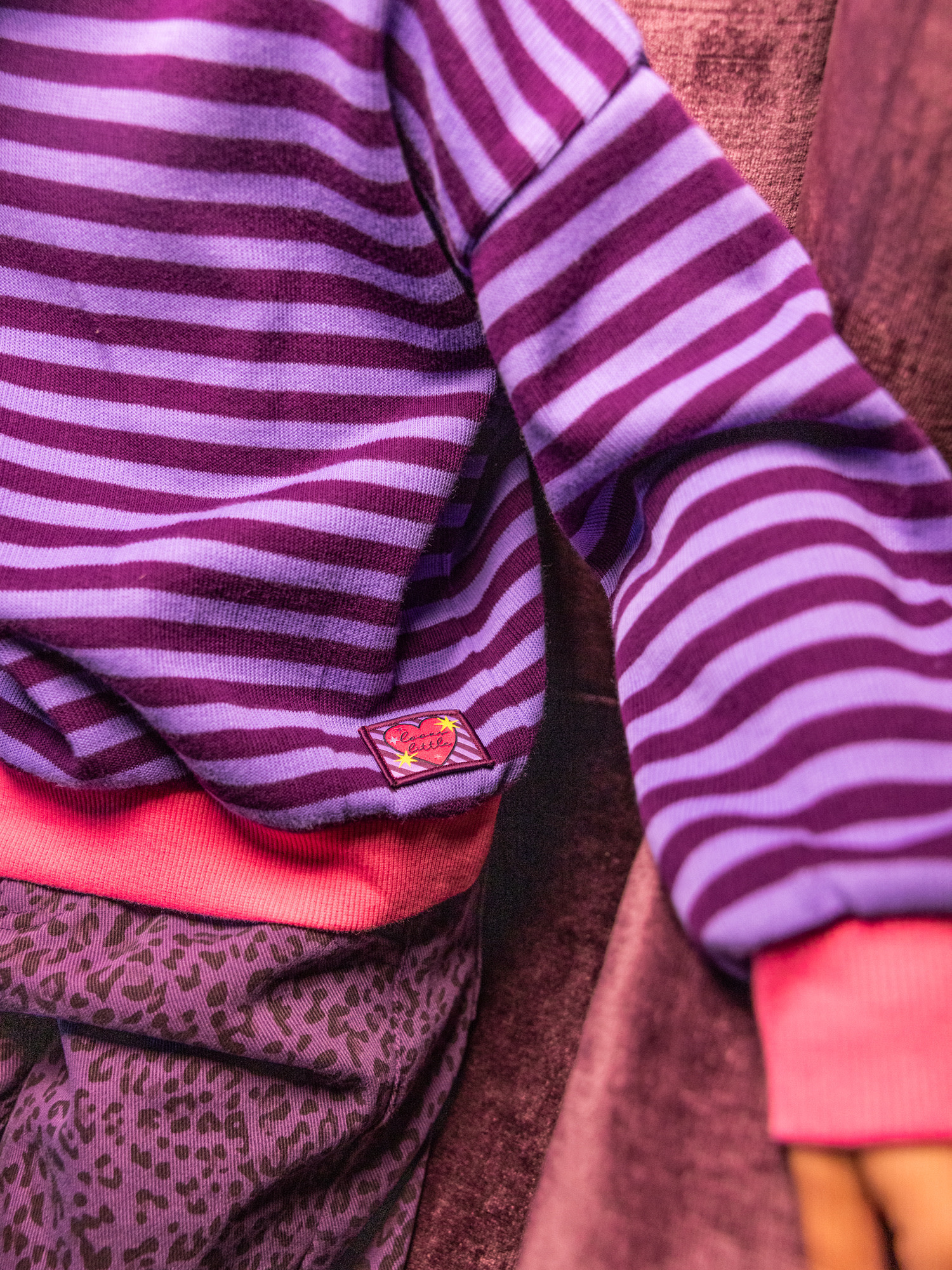 Looxs Little y/d stripe sweater Purple stripe