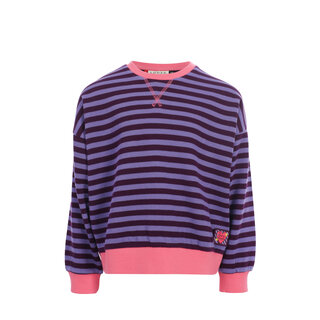 Looxs Little y/d stripe sweater Purple stripe