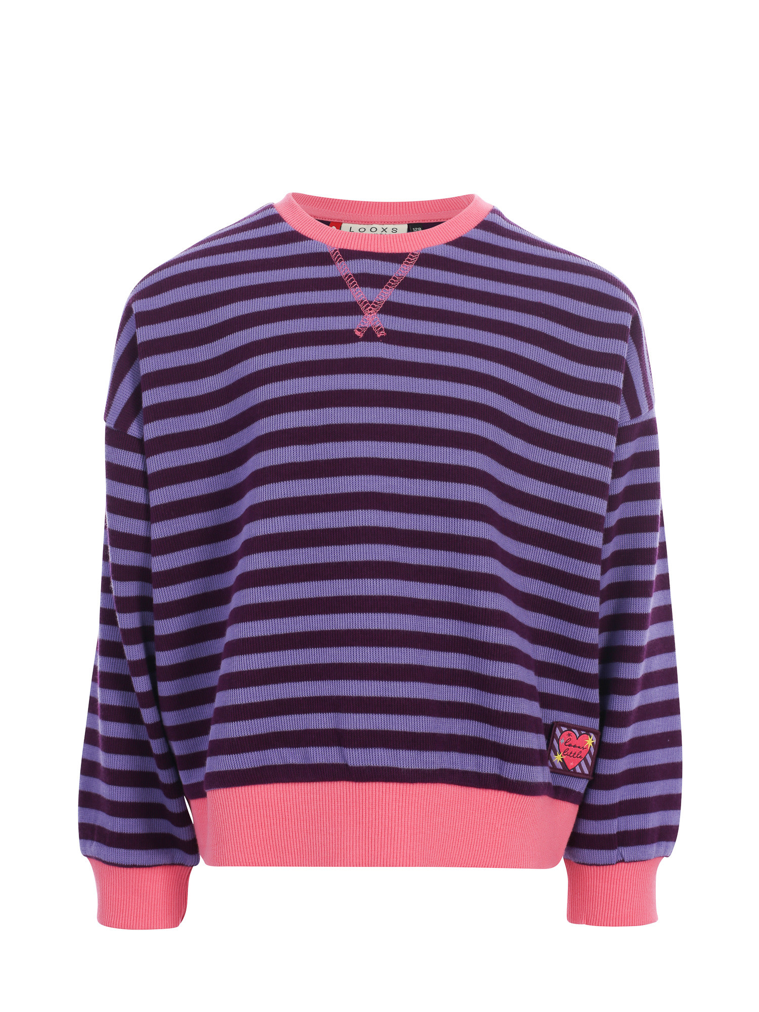 Looxs Little y/d stripe sweater Purple stripe