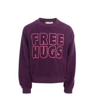 Looxs Little fleece sweater Eggplant