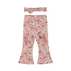 2 pc set, treggings, flared, Headband Misty rose
