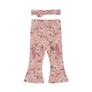 Dirkje 2 pc set, treggings, flared, Headband Misty rose