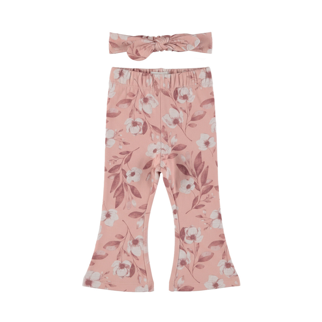 Dirkje 2 pc set, treggings, flared, Headband Misty rose
