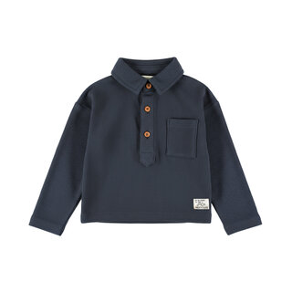 Dirkje Polo longsleeve Blueberry