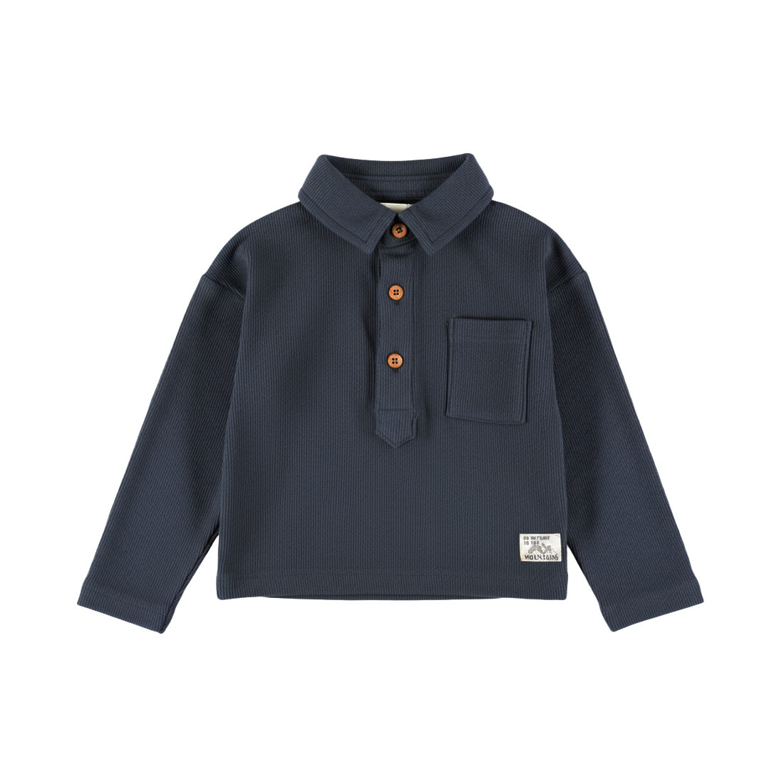 Dirkje Polo longsleeve Blueberry