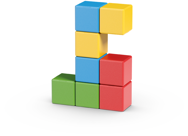 Geomag Magicube Recycled Creative Set 8-delig | Magnetisch speelgoed | 1-5 jaar