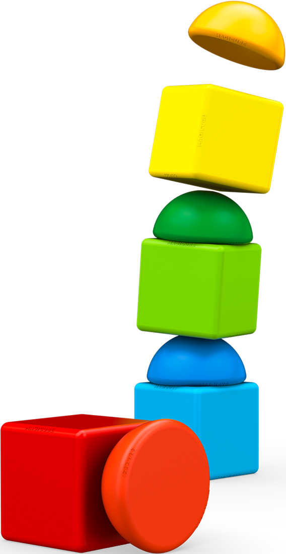Geomag Magicube Blocks Recycled Stacking 8 pcs