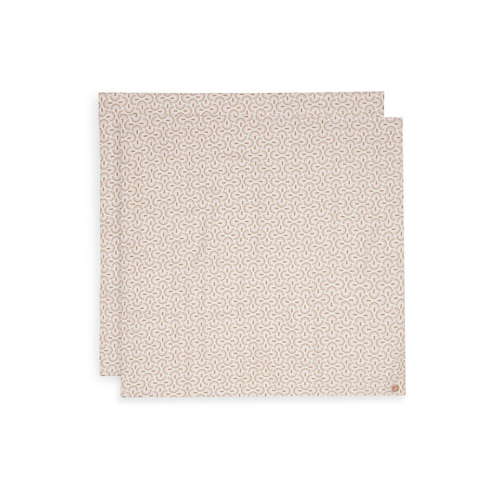 Jollein Hydrofiele Doek Large 115x115cm - Soft Plumes - 2 Stuks