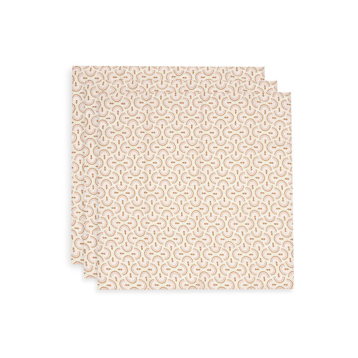 Jollein Hydrofiele Doek Small 70x70cm - Soft Plumes - 3 Stuks