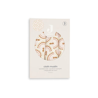 Jollein Hydrofiele Doek Small 70x70cm - Soft Plumes - 3 Stuks