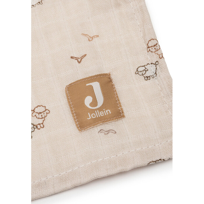 Jollein Hydrofiele Doek Large 115x115cm - Woolly - 2 Stuks