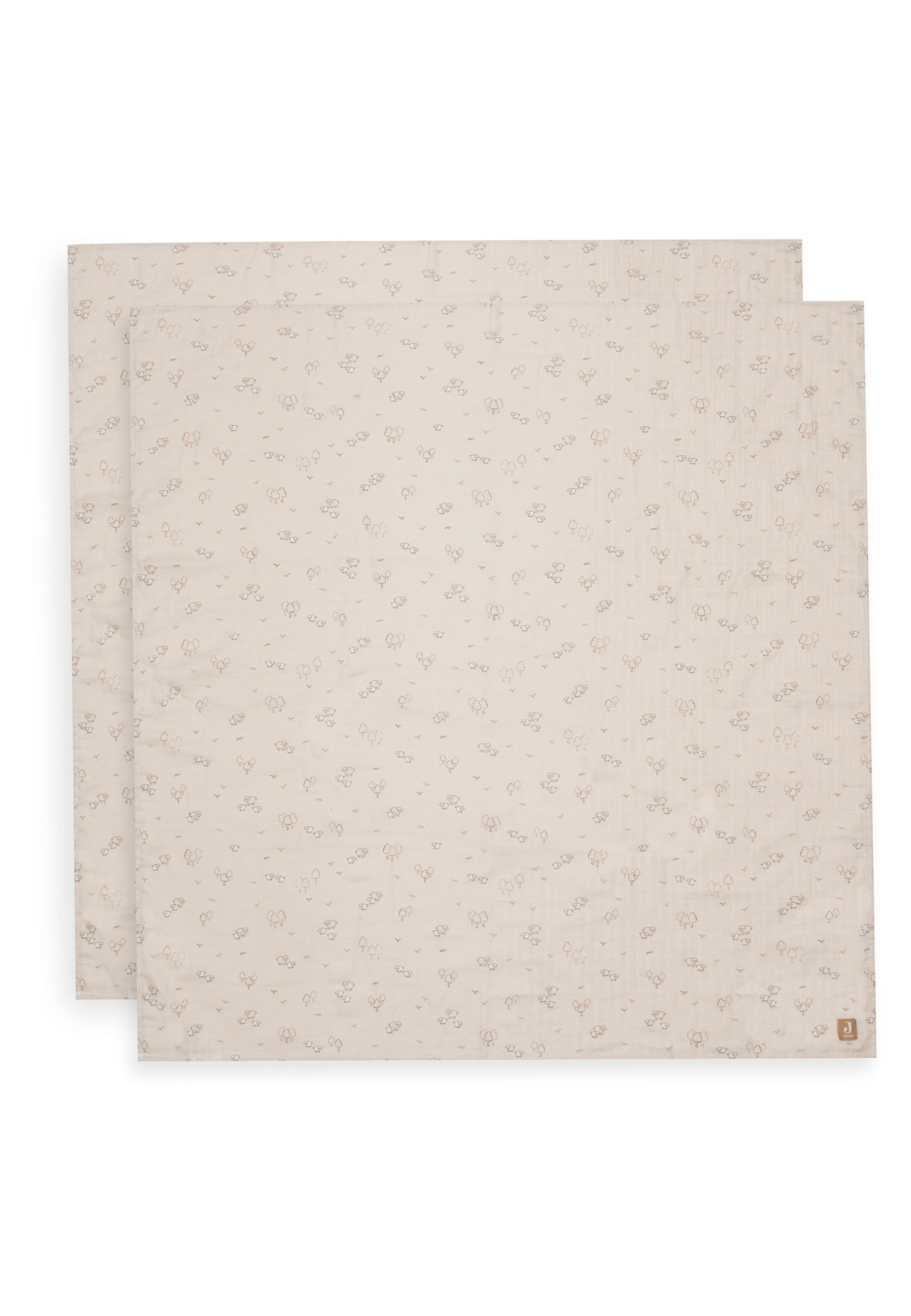 Jollein Hydrofiele Doek Large 115x115cm - Woolly - 2 Stuks