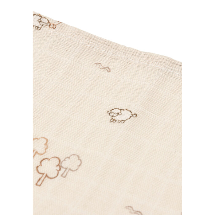 Jollein Hydrofiele Doek Small 70x70cm - Woolly - 3 Stuks