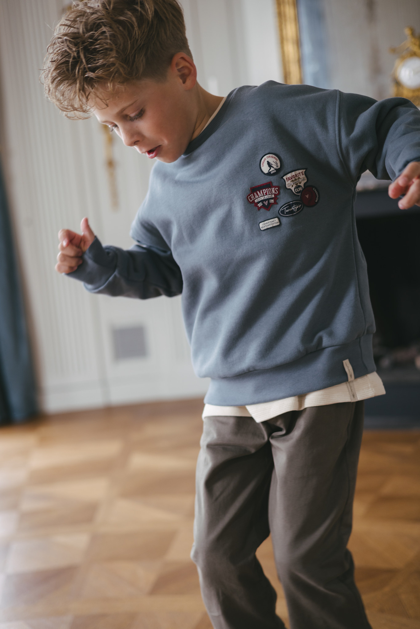 Levv Sweater LW262DAWSON Mid Blue