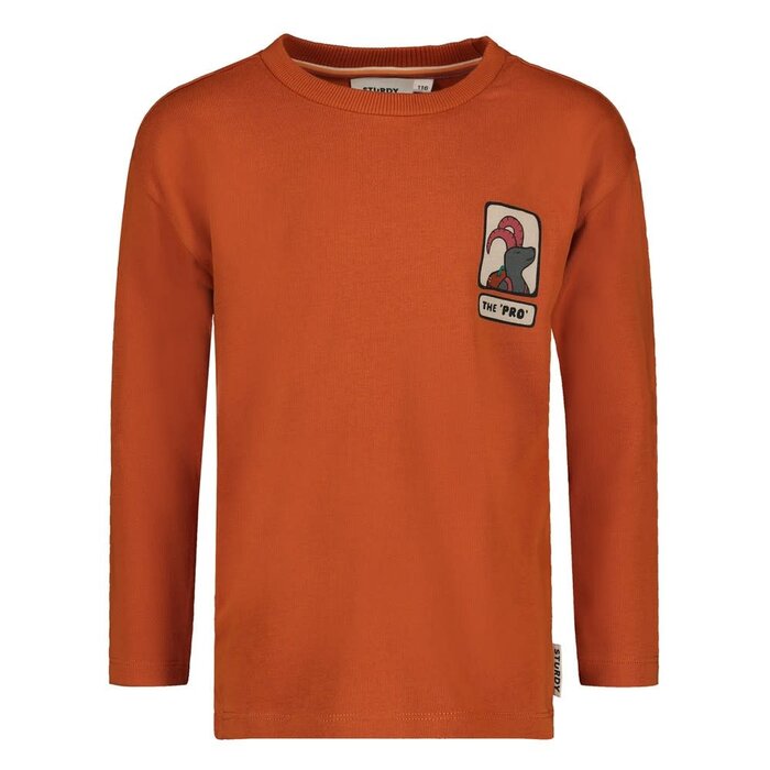 Sturdy Longsleeve oversized Oranje - Mountain top