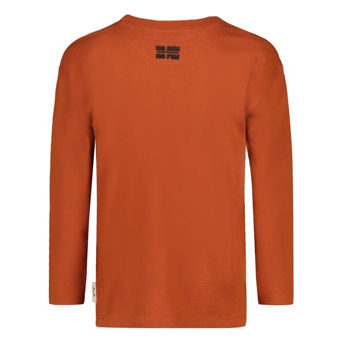 Sturdy Longsleeve oversized Oranje - Mountain top