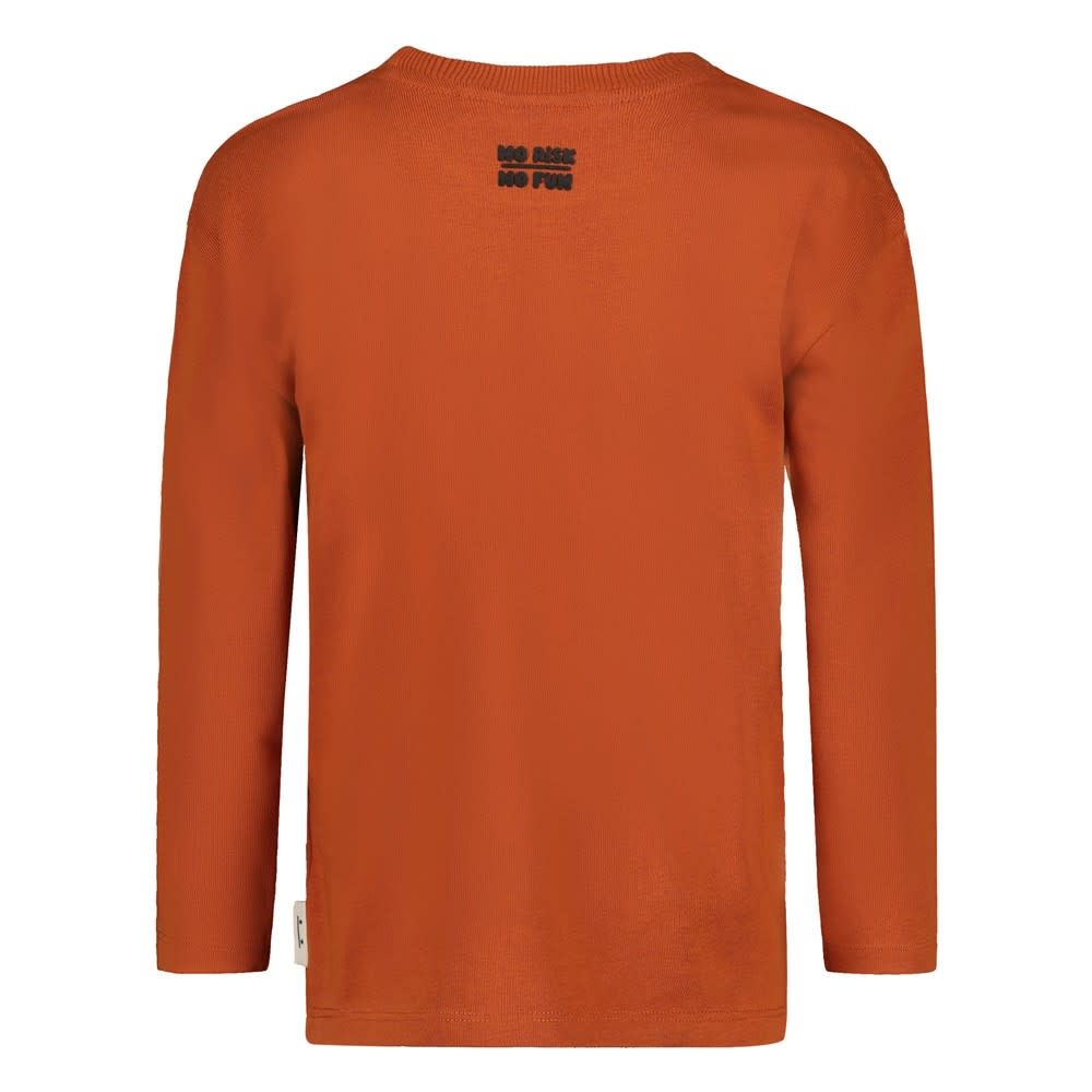 Sturdy Longsleeve oversized Oranje - Mountain top