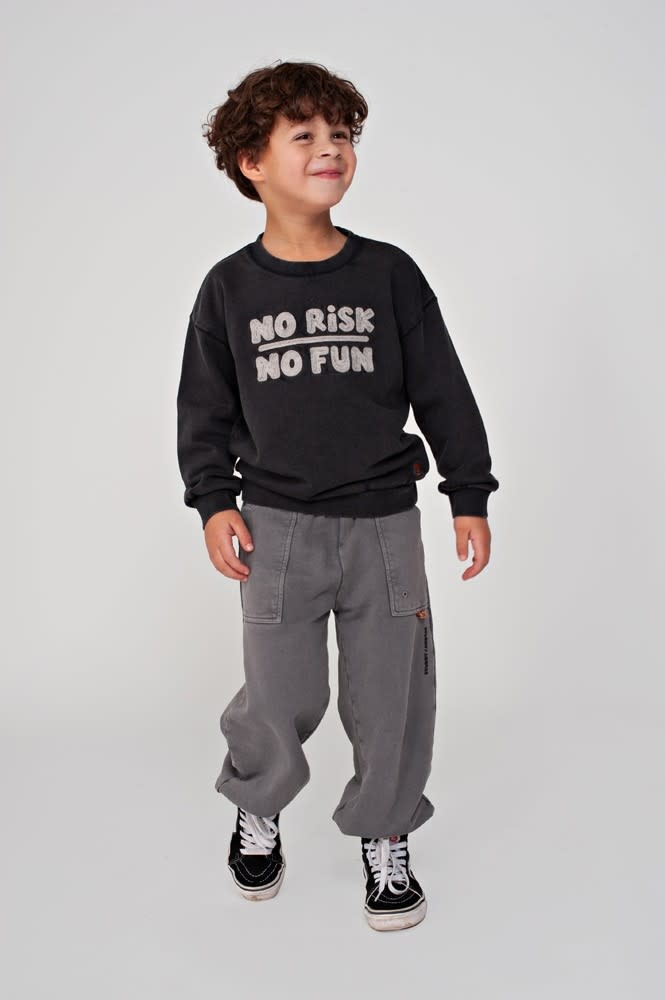Sturdy Sweater relaxed fit Antraciet - Mountain top