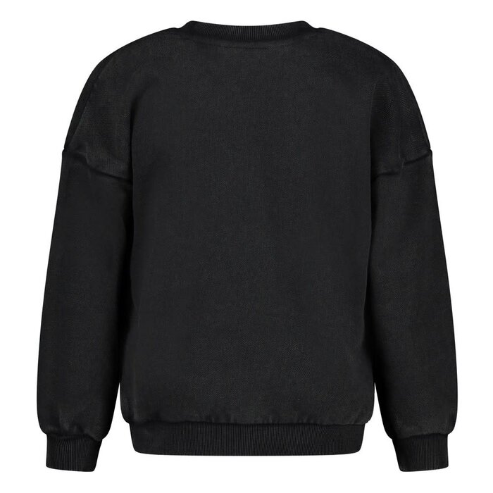 Sturdy Sweater relaxed fit Antraciet - Mountain top
