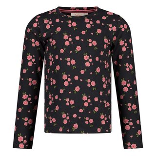 Jubel Longsleeve AOP Antraciet - Moon Flowers