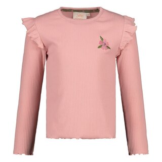 Jubel Longsleeve rib l.Roze - Moon Flowers