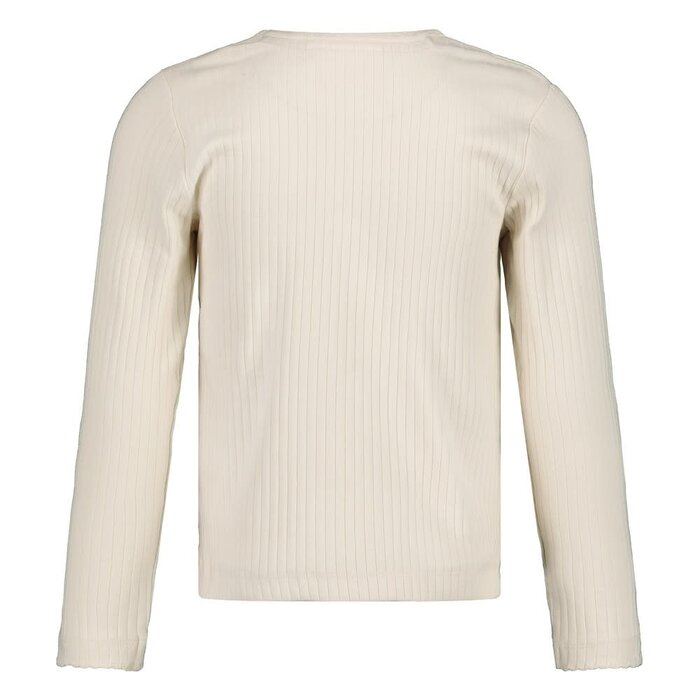 Jubel Longsleeve rib Offwhite - Moon Flowers