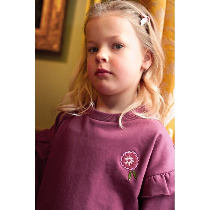 Jubel Sweater relaxed fit Mauve - Moon Flowers