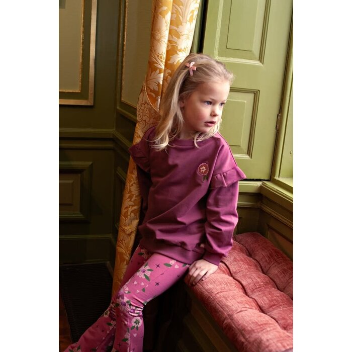 Jubel Sweater relaxed fit Mauve - Moon Flowers