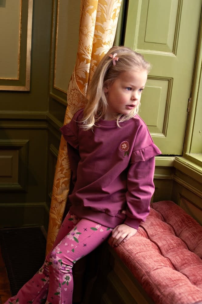 Jubel Sweater relaxed fit Mauve - Moon Flowers