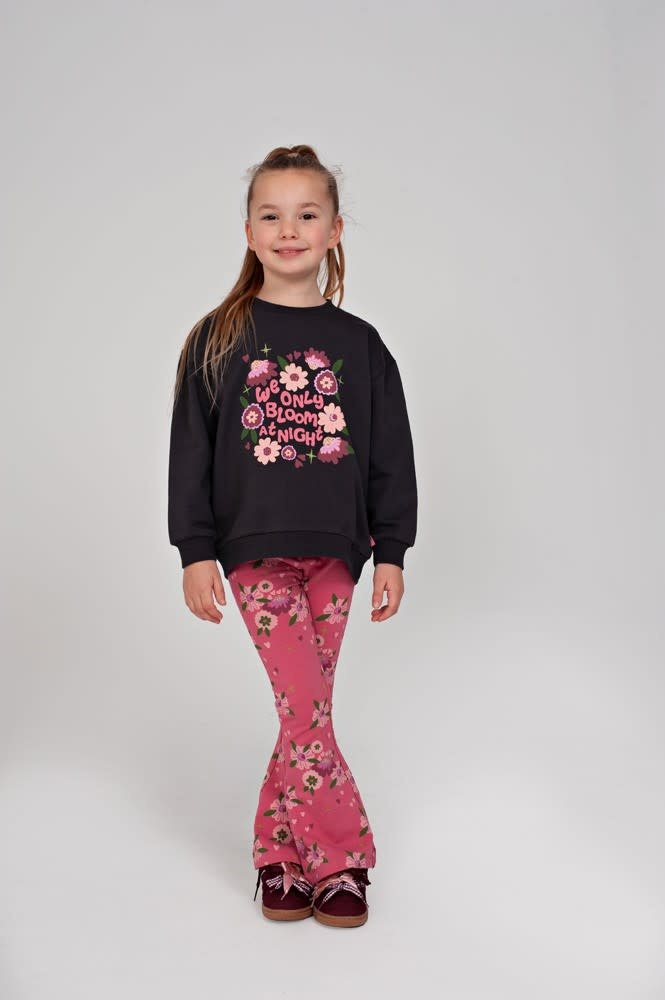 Jubel Sweater relaxed fit Antraciet - Moon Flowers