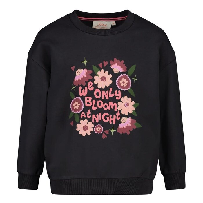Jubel Sweater relaxed fit Antraciet - Moon Flowers