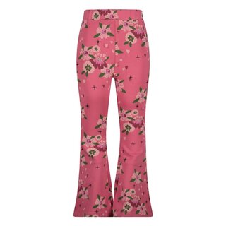 Jubel Flared broek AOP Roze - Moon Flowers