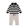 2 pc set Blueberry, Polo longsleeve, Jogging trousers