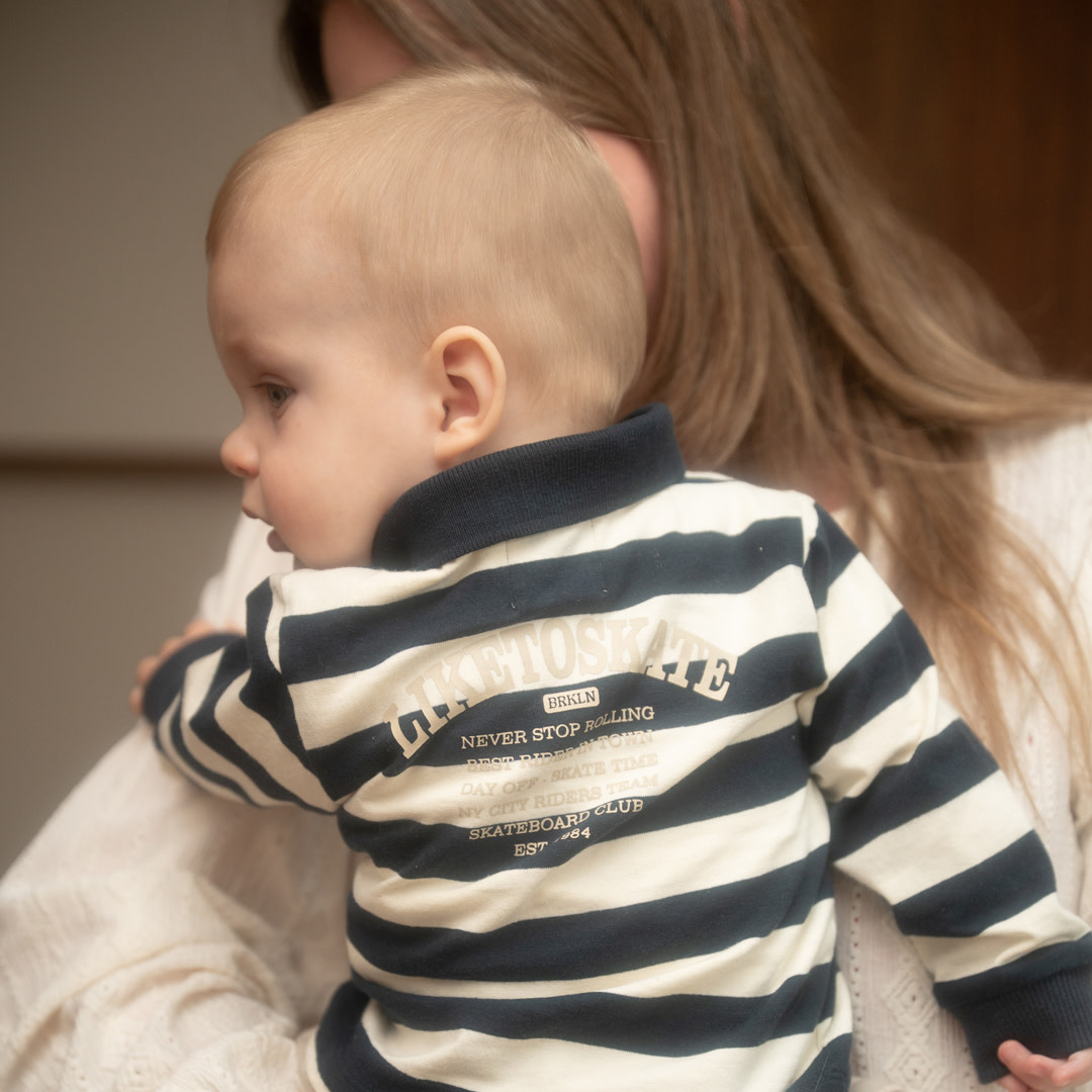Dirkje 2 pc set Blueberry, Polo longsleeve, Jogging trousers