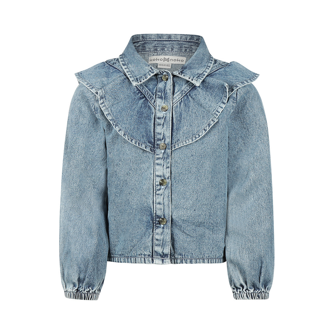 Koko Noko Blouse ls, loose fit Denim light blue