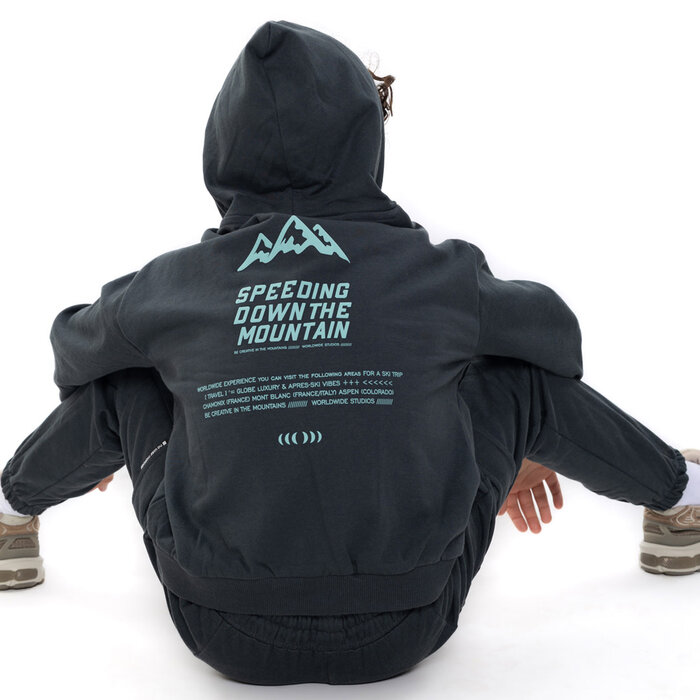 No Way Monday Hoodie Woodland gray, loose fit