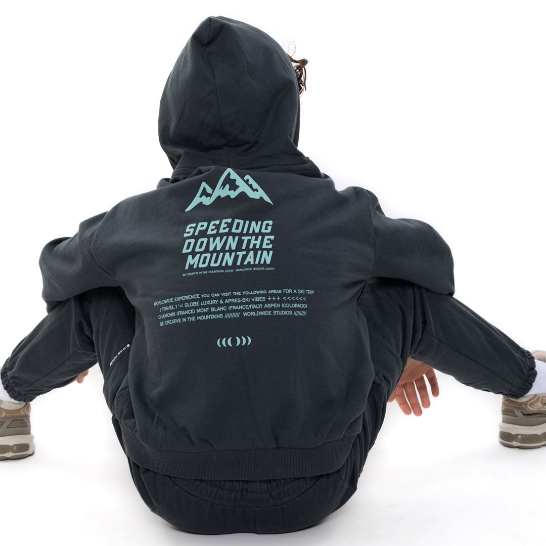 No Way Monday Hoodie Woodland gray, loose fit