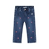 baby girls denim pants paperbag Dark blue denim
