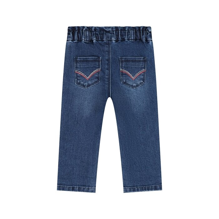 Babyface baby girls denim pants paperbag Dark blue denim