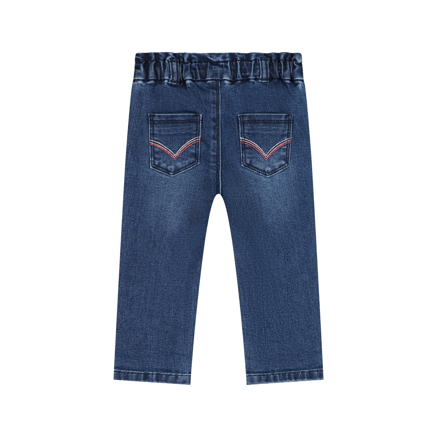 Babyface baby girls denim pants paperbag Dark blue denim