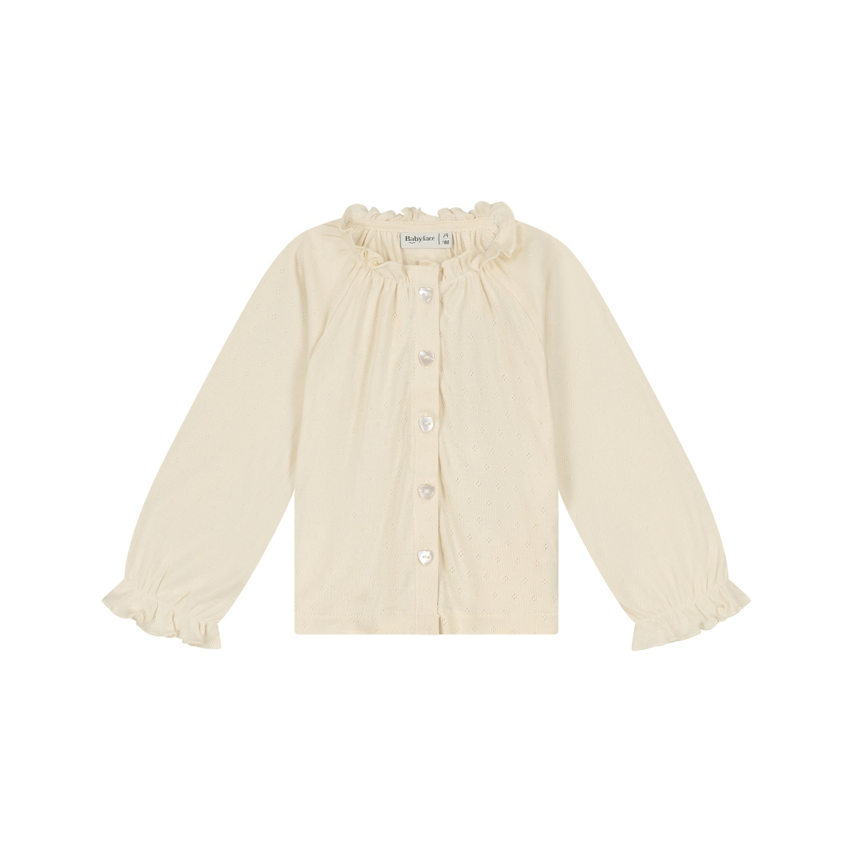 Babyface baby girls t-shirt long sleeve Cream BBE26528628