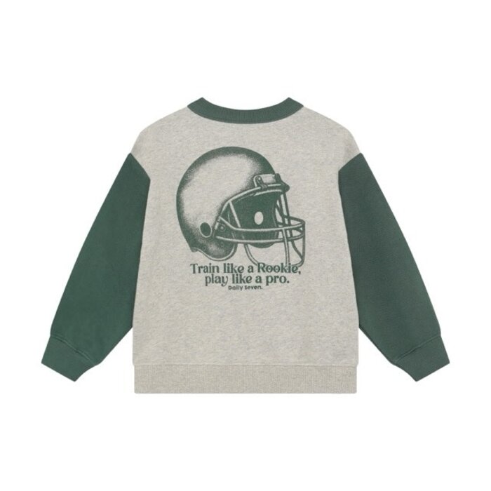 Daily7 Oversized Sweater Print Natural Melange