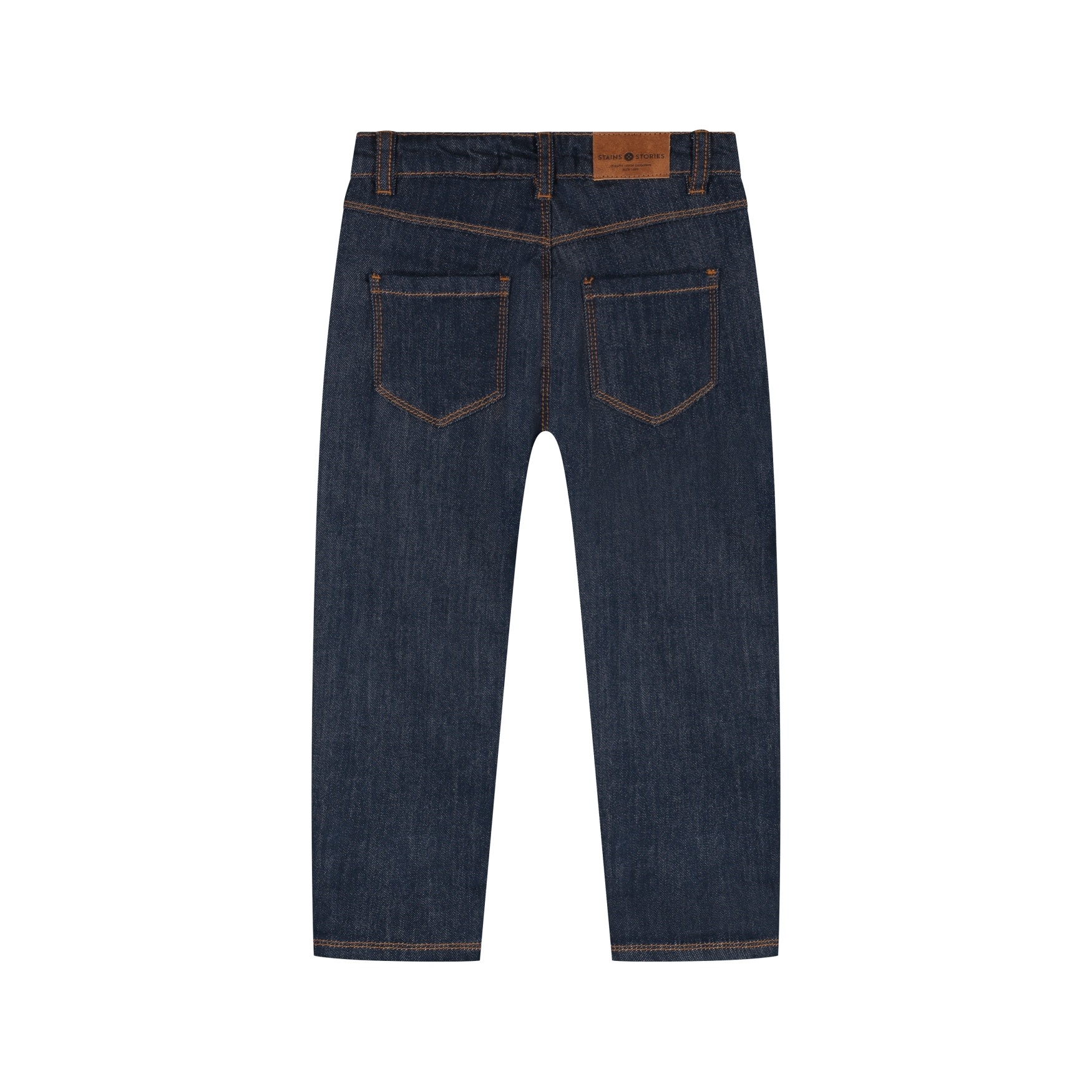 Stains & Stories boys denim wide fit Dark blue denim