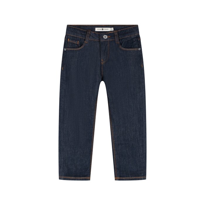 Stains & Stories boys denim wide fit Dark blue denim
