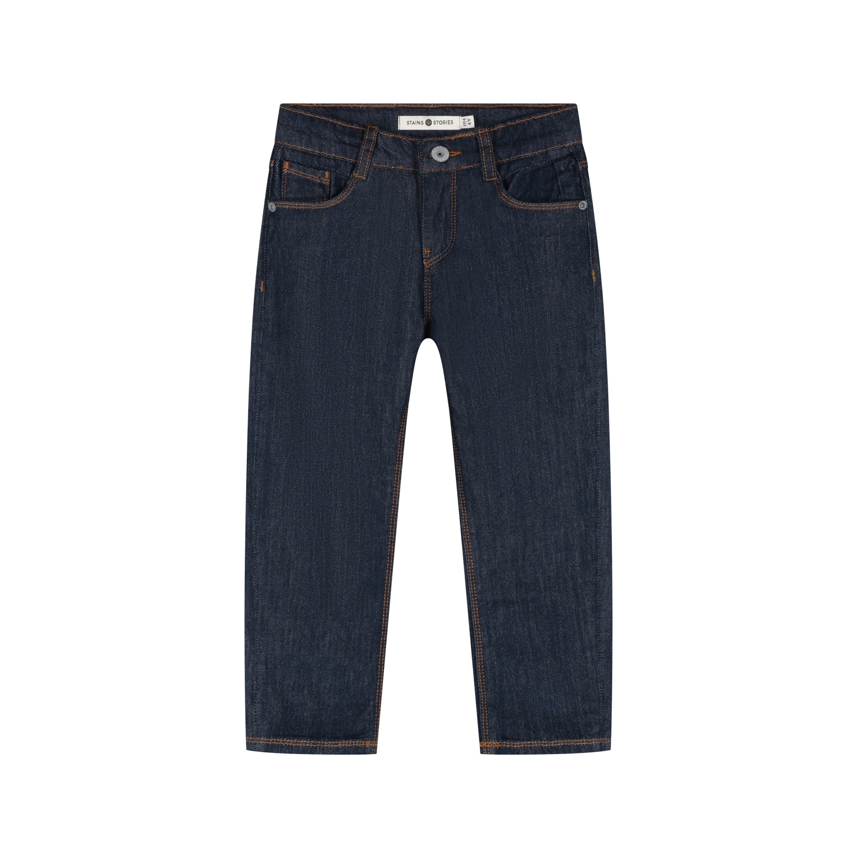 Stains & Stories boys denim wide fit Dark blue denim