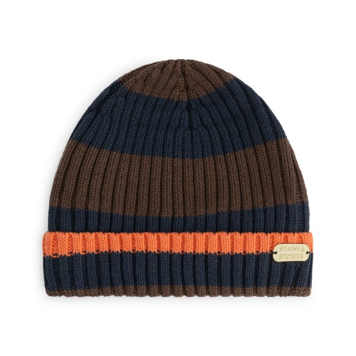 Stains & Stories boys hat Dark Brown
